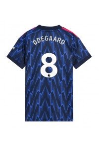 Arsenal Martin Odegaard #8 Fotballdrakt Borte Klær Dame 2025-26 Korte ermer